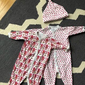 Roberta Roller Rabbit 0-3mo Sleeper (Hearts only)